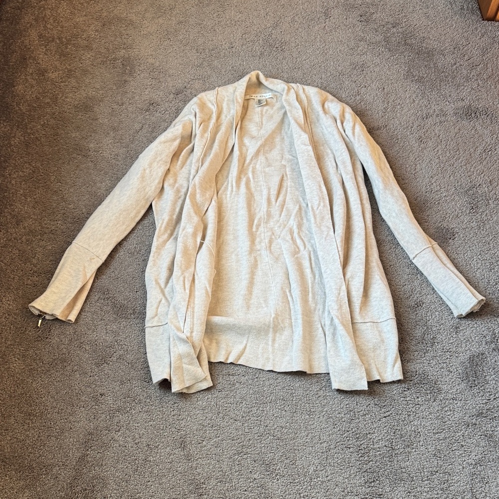 Max Studio Cream Knit Cardigan SIZE L